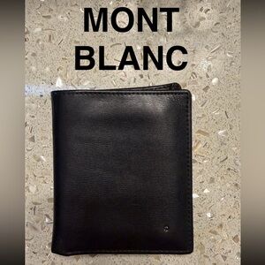 Montblanc Black Leather Bifold Wallet